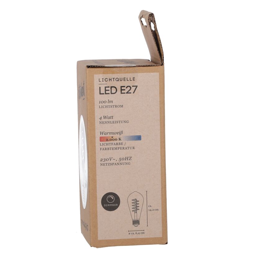 LED E27, 4 Watt, warmweiß, dimmbar, in Verpackung