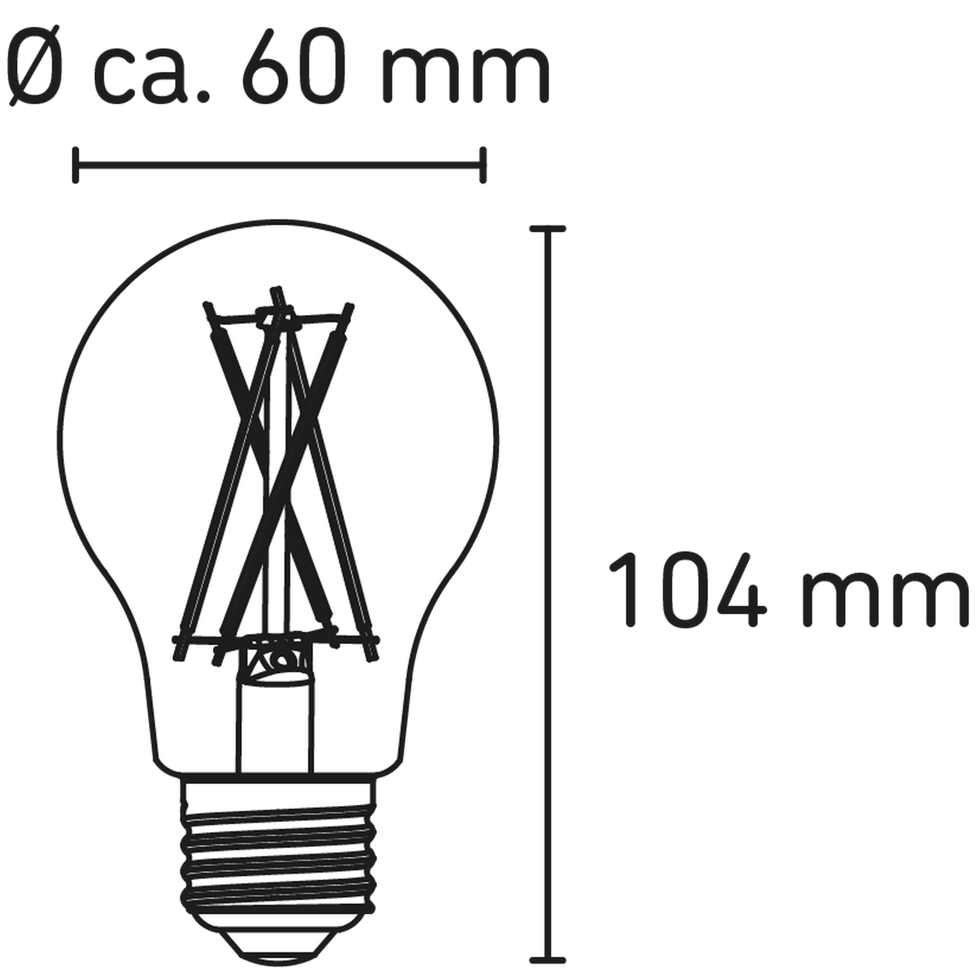 LED-Leuchtmittel E27 7,8 W 1055 lm