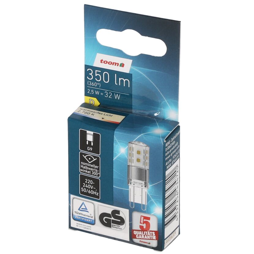 LED-Leuchtmittel G9 2,5 W 350 lm