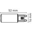 LED-Stift G9 mit Maßen