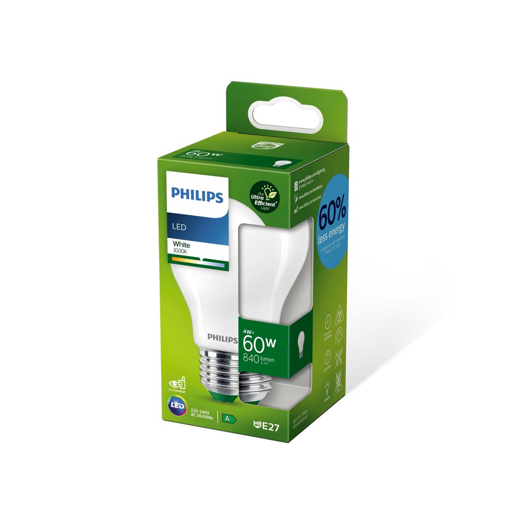 LED-Leuchtmittel Standardform matt E27 840 lm warmweiß