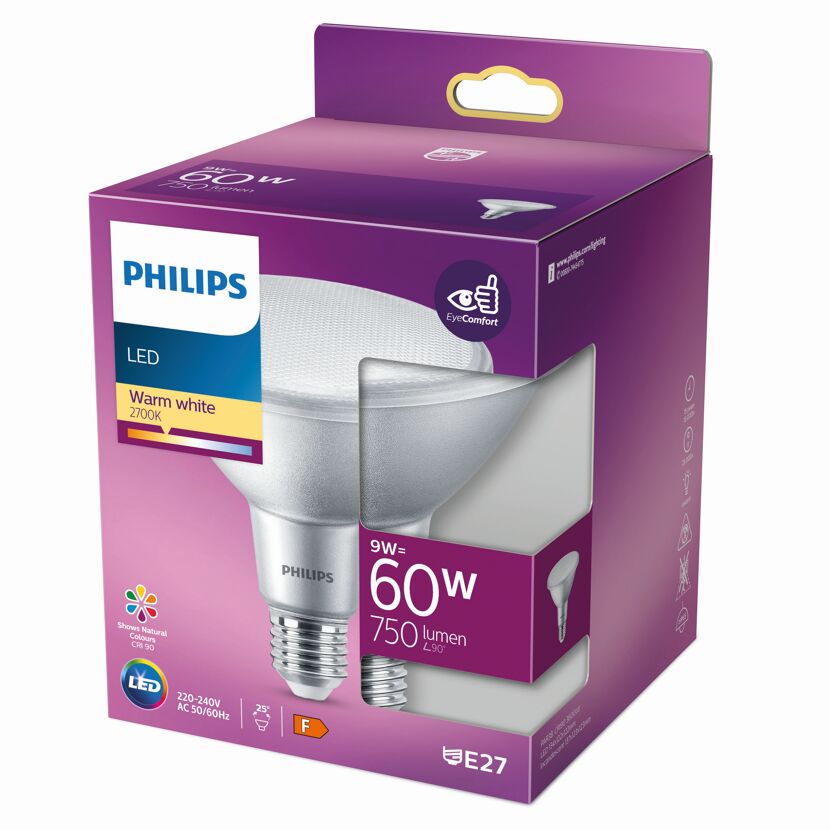 Philips LED Lampe 9W = 60W Warmweiß 2700K
