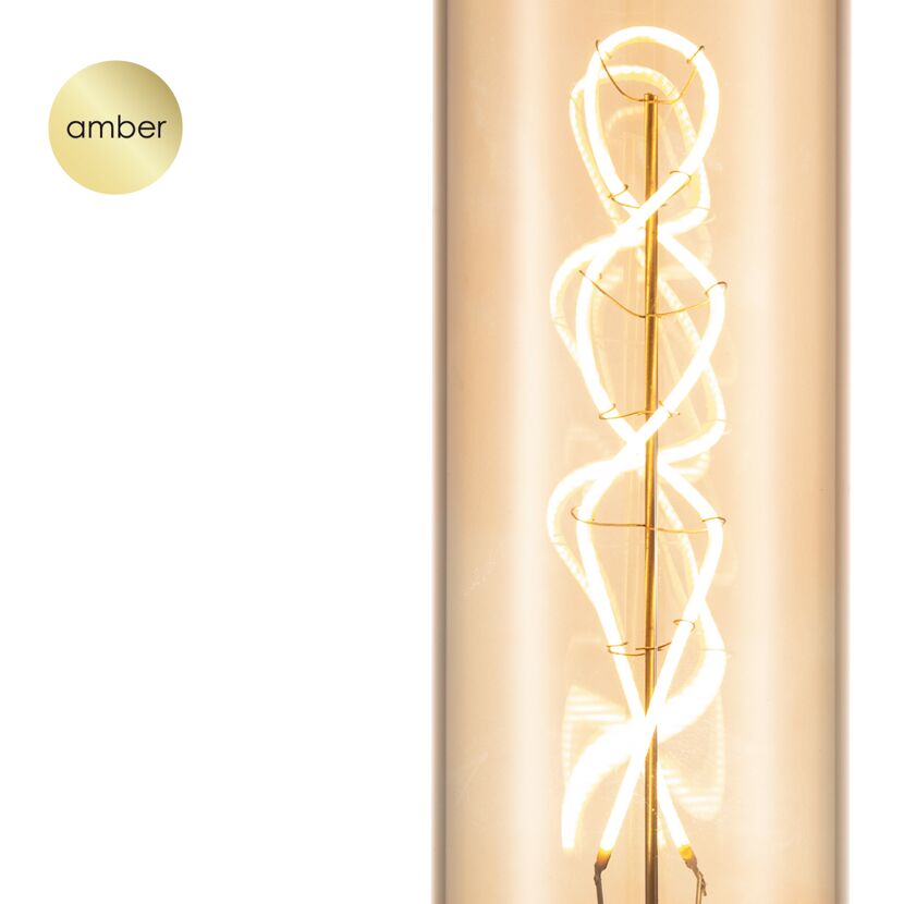 LED-Tube Spiral bernsteinfarben