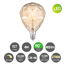 Verkleinertes Bild von LED-Leuchtmittel 'Globe' amber 4 W 400 lm