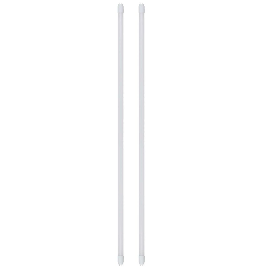 Zwei matte, neutralweiße LED-Leuchtmittel G13