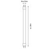 LED-Leuchtmittelset matt G13 14 W 1600 lm neutralweiß 2 Stück