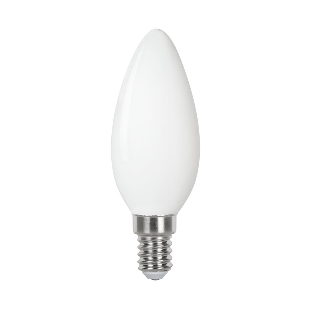 LED-Leuchtmittel Kerze matt E14 5,9 W 806 lm warmweiß