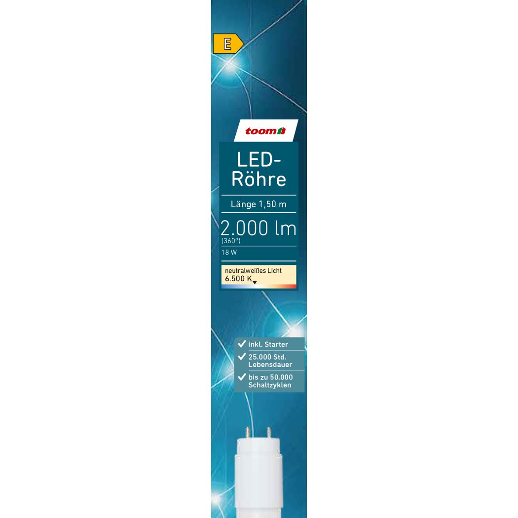 LED-Leuchtröhre G13 18 W 2000 lm tageslichtweiß