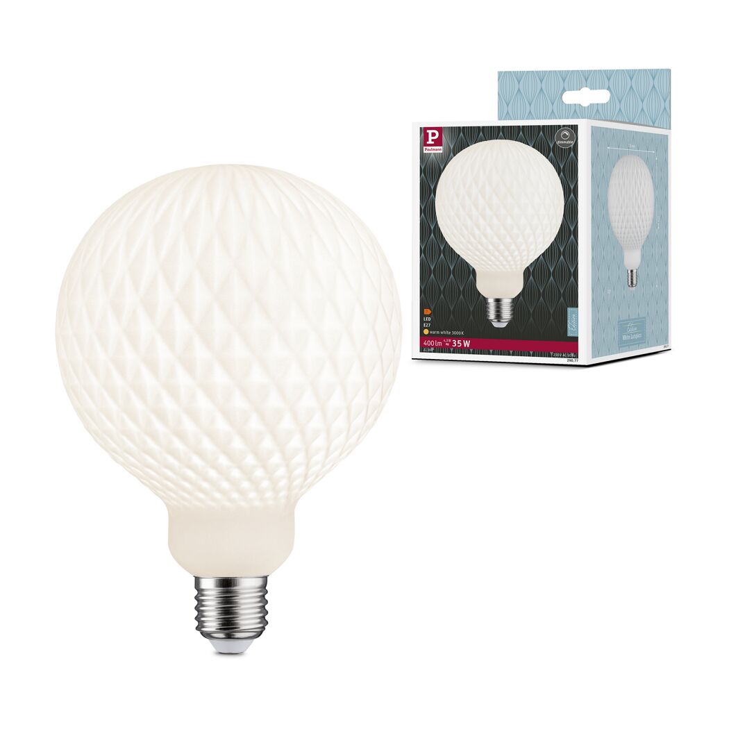 LED-Leuchtmittel 'White Lampion' dimmbar Globe E27 4,3 W 400 lm warmweiß