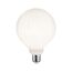 Weiße LED-Lampe in Kugelform