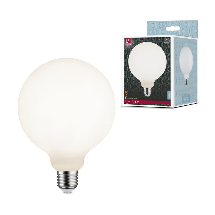 LED-Globe G125 'White Lampion' E27 4,3 W 400 lm