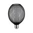 LED-Globe 'Metallic Glow Spiral' E27 4,2 W 200 lm schwarz