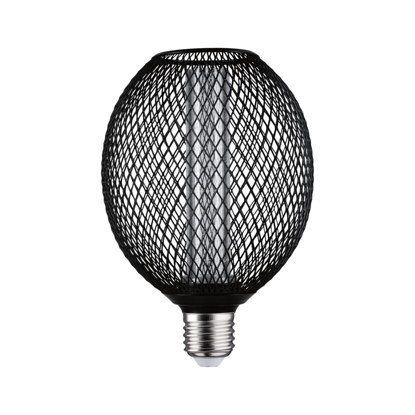 LED-Globe 'Metallic Glow Spiral' E27 4,2 W 200 lm schwarz