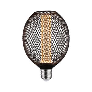 LED-Globe 'Metallic Glow Spiral' E27 4,2 W 200 lm schwarz