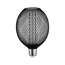 LED-Globe 'Metallic Glow Spiral' E27 4,2 W 200 lm schwarz