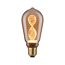 LED-Kolben ST64 'Inner Glow Helix' E27 3,5 W 180 lm gold