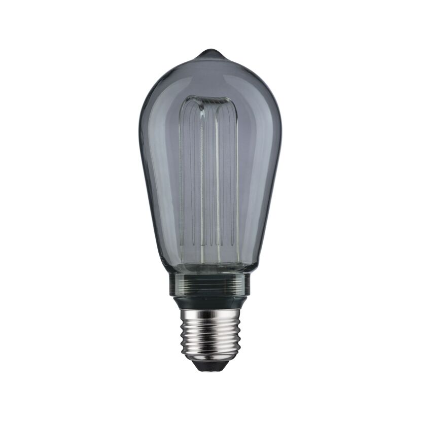 LED-Kolben ST64 'Inner Glow Arc' E27 3,5 W 80lm goldlicht Rauchglas