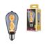 LED-Kolben ST64 'Inner Glow Helix' E27 4,2 W 90 lm goldlicht Rauchglas