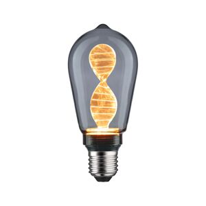 LED-Kolben ST64 'Inner Glow Helix' E27 4,2 W 90 lm goldlicht Rauchglas