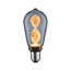 LED-Kolben ST64 'Inner Glow Helix' E27 4,2 W 90 lm goldlicht Rauchglas