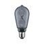 Graue LED-Glühbirne Inner Glow mit Helix-Filament