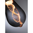 LED-Kolben ST64 'Inner Glow Helix' E27 4,2 W 90 lm goldlicht Rauchglas