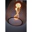 Drahtlampe mit Glühbirne