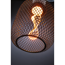 LED-Leuchtmittel 'Metallic Glow Zyl Helix' E27 3,5 W 110 lm schwarz