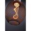 LED-Globe 'Metallic Glow Helix' E27 3,5 W 110 lm schwarz