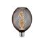 LED-Globe 'Metallic Glow Helix' E27 3,5 W 110 lm schwarz