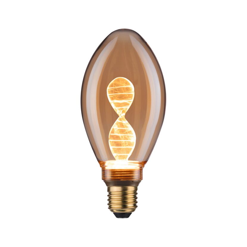 LED-Birne B75 'Inner Glow Helix' E27 3,5 W 180 lm gold
