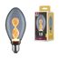 LED-Birne B75 'Inner Glow Helix' E27 3,5 W 90lm goldlicht Rauchglas
