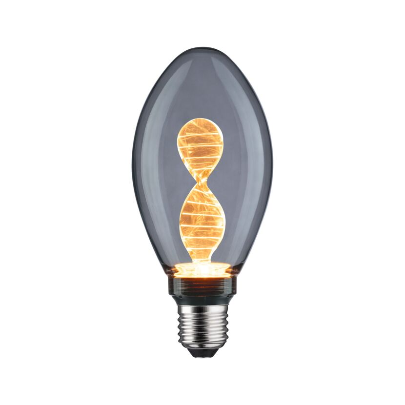 LED-Glühbirne mit Glühfaden in Helix-Form