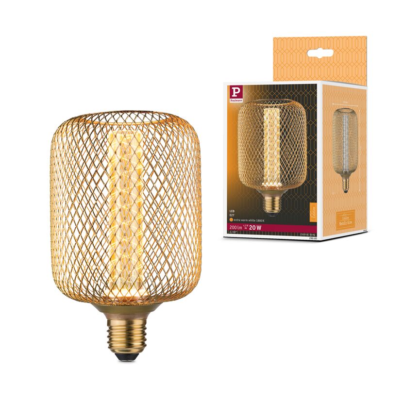 LED-Leuchtmittel 'Metallic Glow Zyl Spiral' E27 4,2 W 200 lm