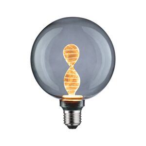 LED-Globe G125 'Inner Glow Helix' E27 3,5 W 90lm goldlicht Rauchglas