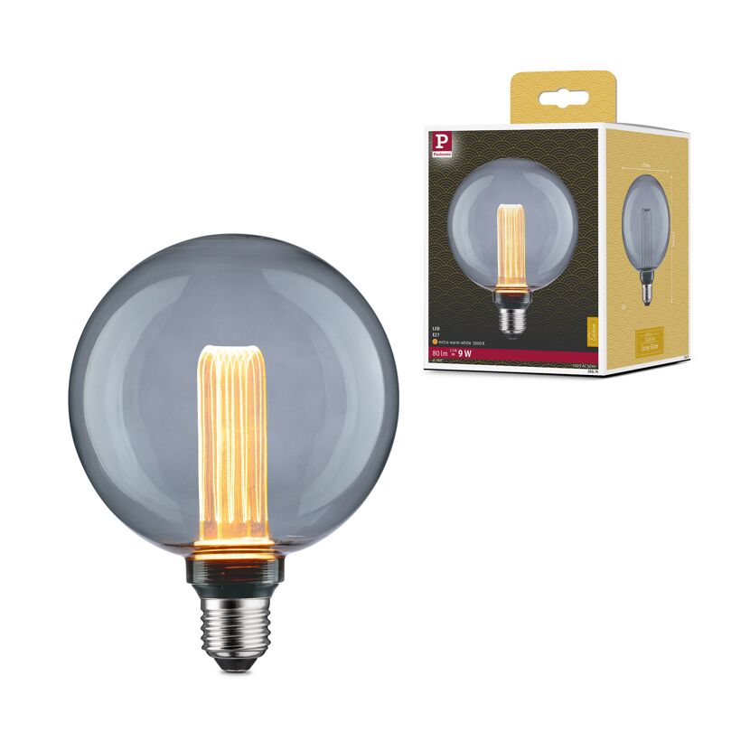 LED-Globe G125 'Inner Glow Arc' E27 3,5 W 80lm goldlicht Rauchglas