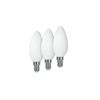 Drei matte LED-Kerzen E14