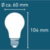 LED-Leuchtmittel dimmbar Tropfen matt E27 6,5 W 1055 lm warmweiß