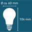 LED-Tropfenlampe E27 6,5 W 1055 lm
