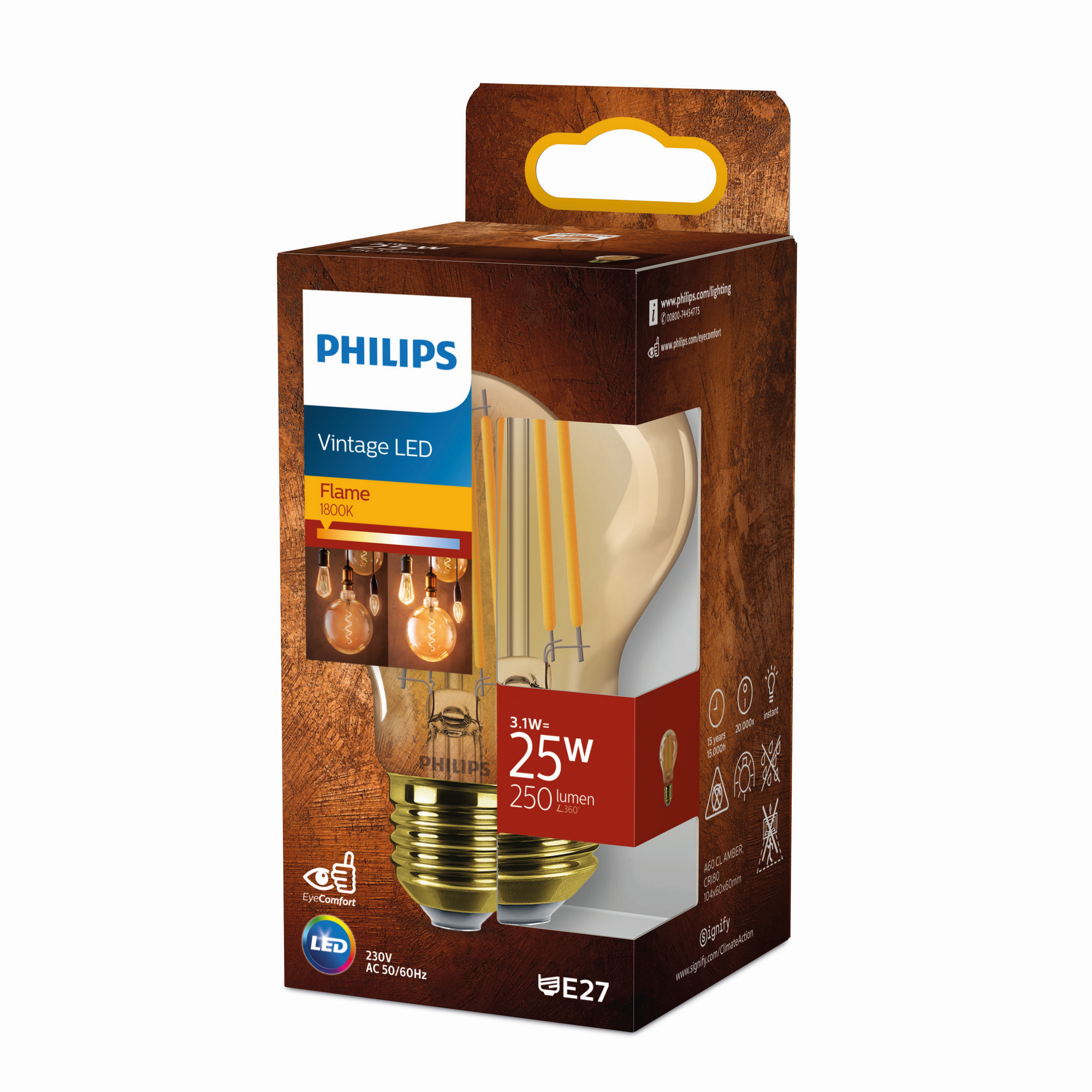 LED-Leuchtmittel 'Classic' gold 3,1 W 250 lm + product picture