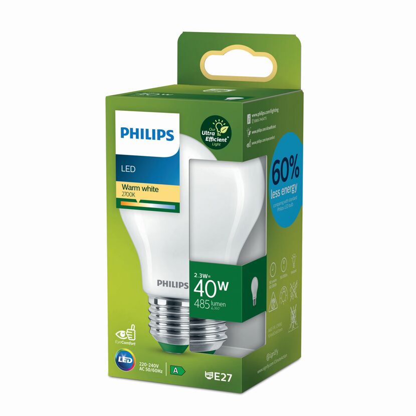 Philips LED-Leuchtmittel 'Classic' E27 warmweiß in Verpackung