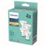 Vier Philips LED-Lampen in Verpackung