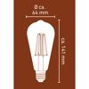 LED-Leuchtmittel Edison gold E27 4,9 W 250 lm warmweiß