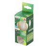 LED-Leuchtmittel Kerze matt E14 in grüner Verpackung.