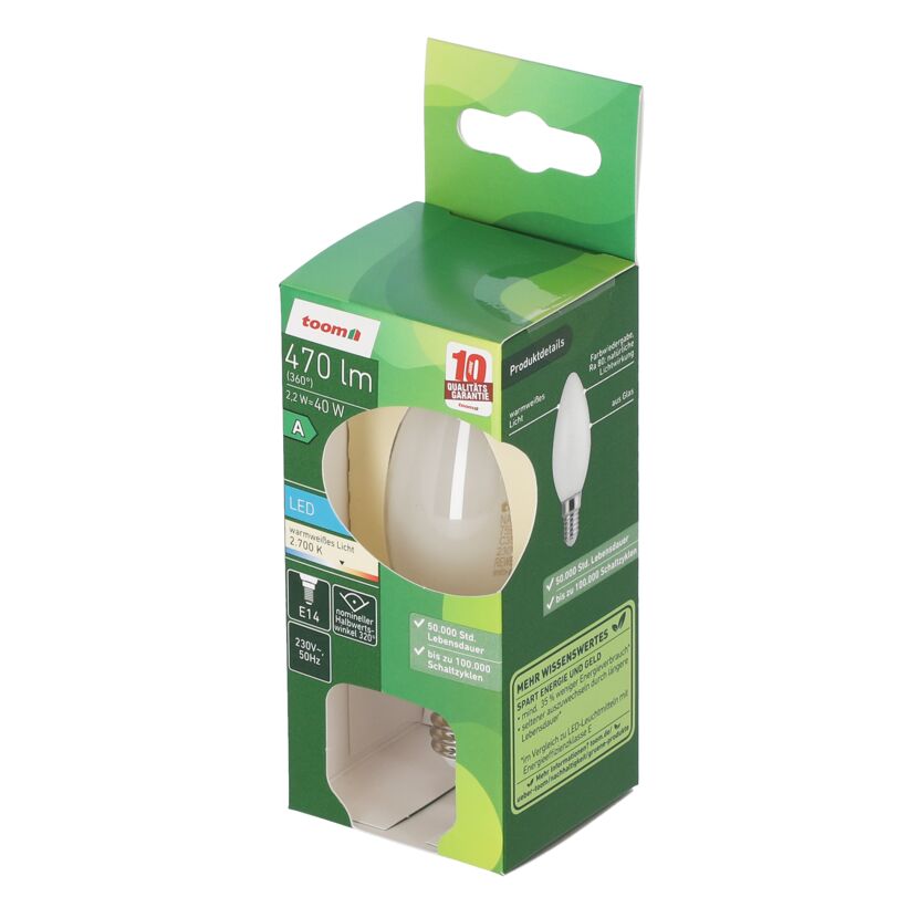 LED-Leuchtmittel E14 2,2 W 470 lm