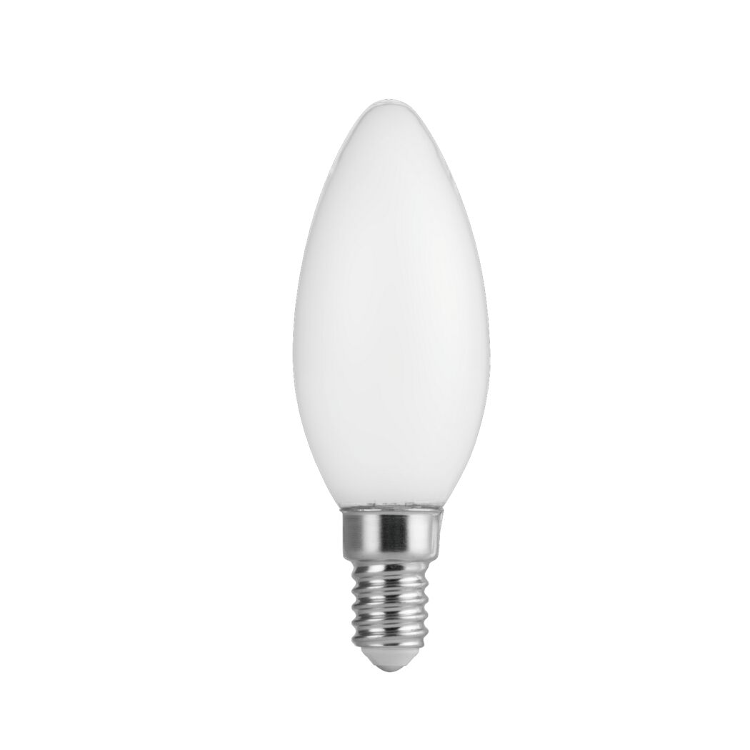 LED-Leuchtmittel Kerze matt E14 2,2 W 470 lm warmweiß