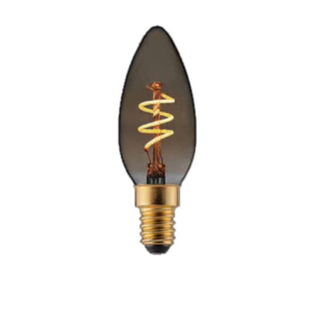 LED-Leuchtmittel dimmbar Kerze gold E14 4 W 136 lm warmweiß