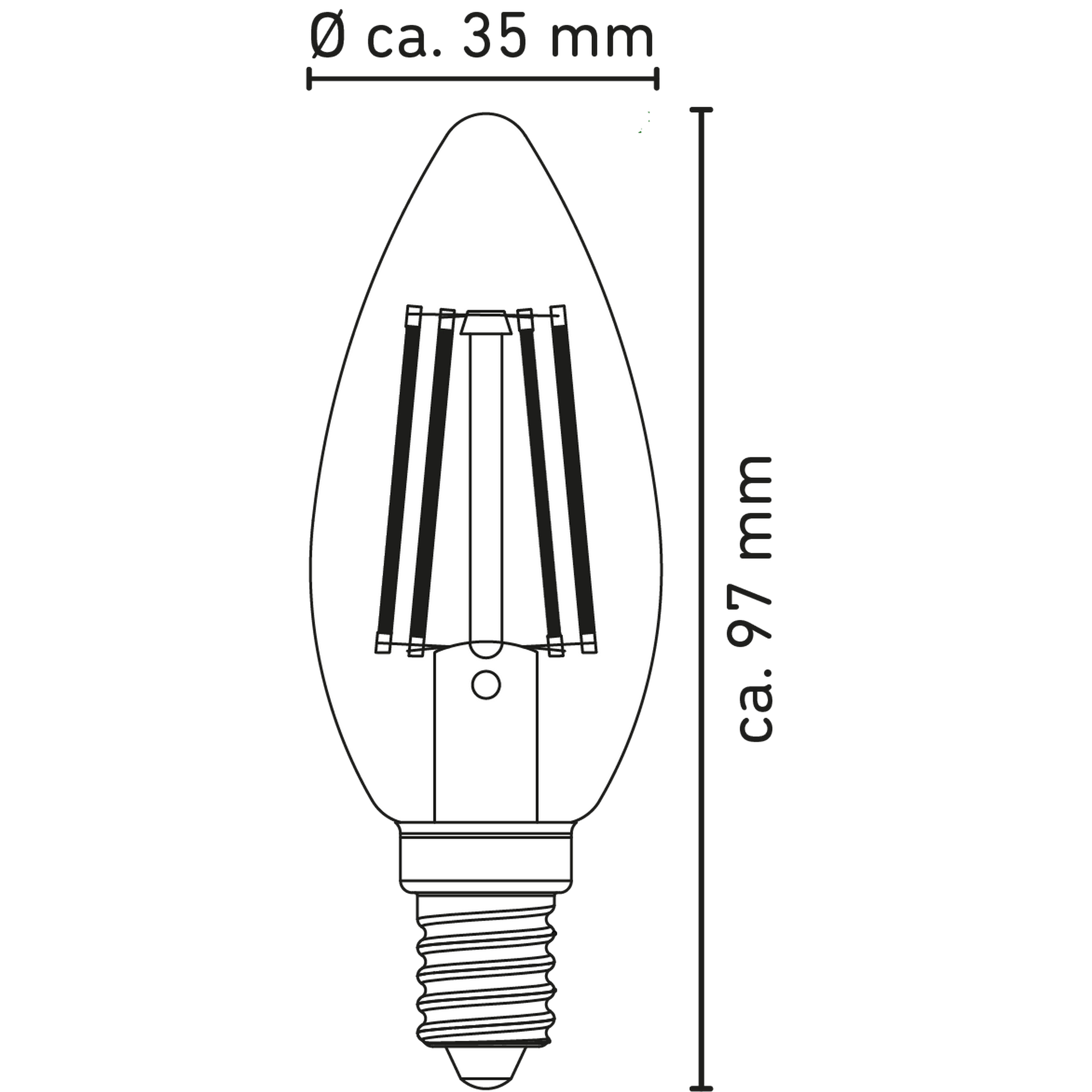 LED-Leuchtmittel klar 2,2 W 470 lm + product picture