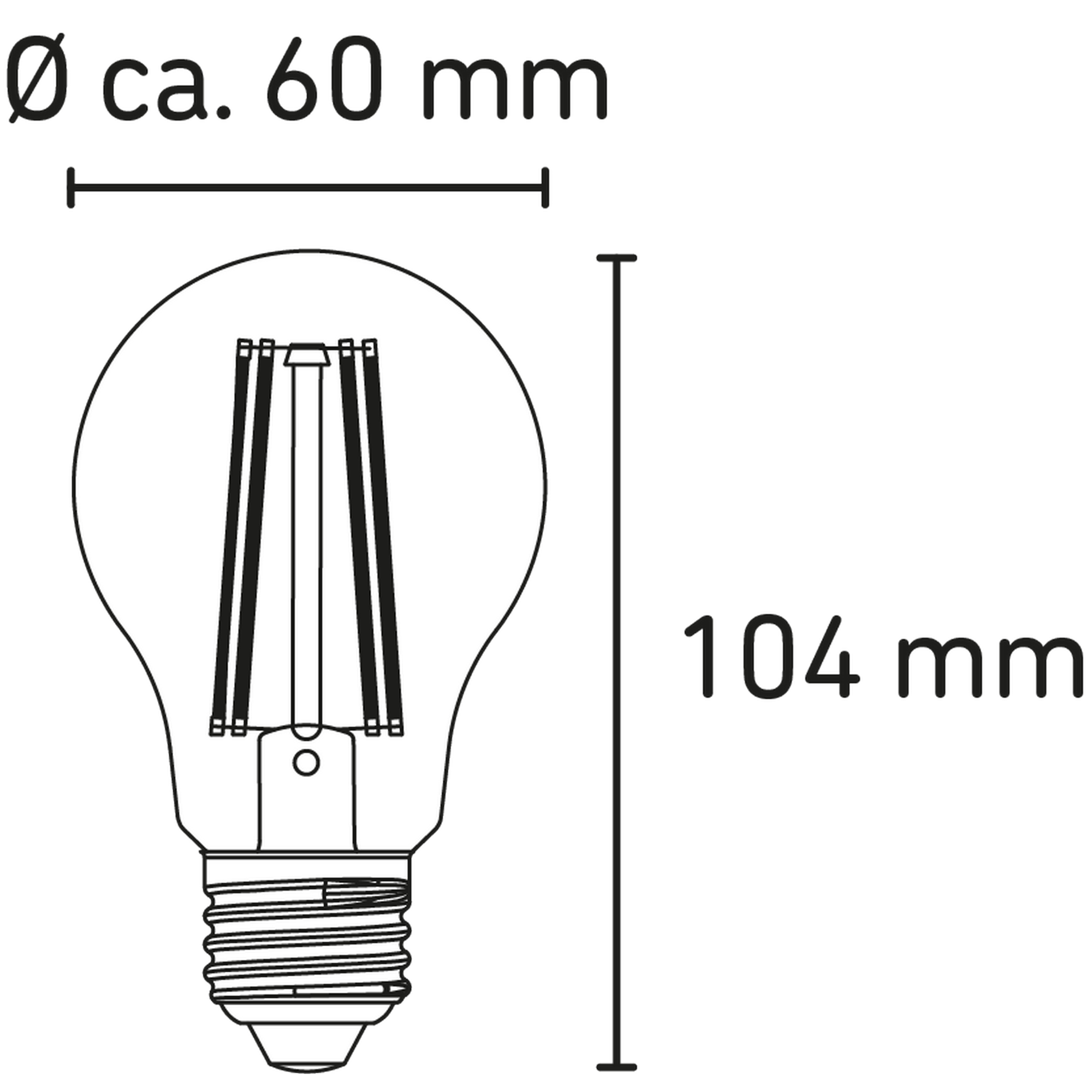 LED-Leuchtmittel klar 4,9 W 1055 lm