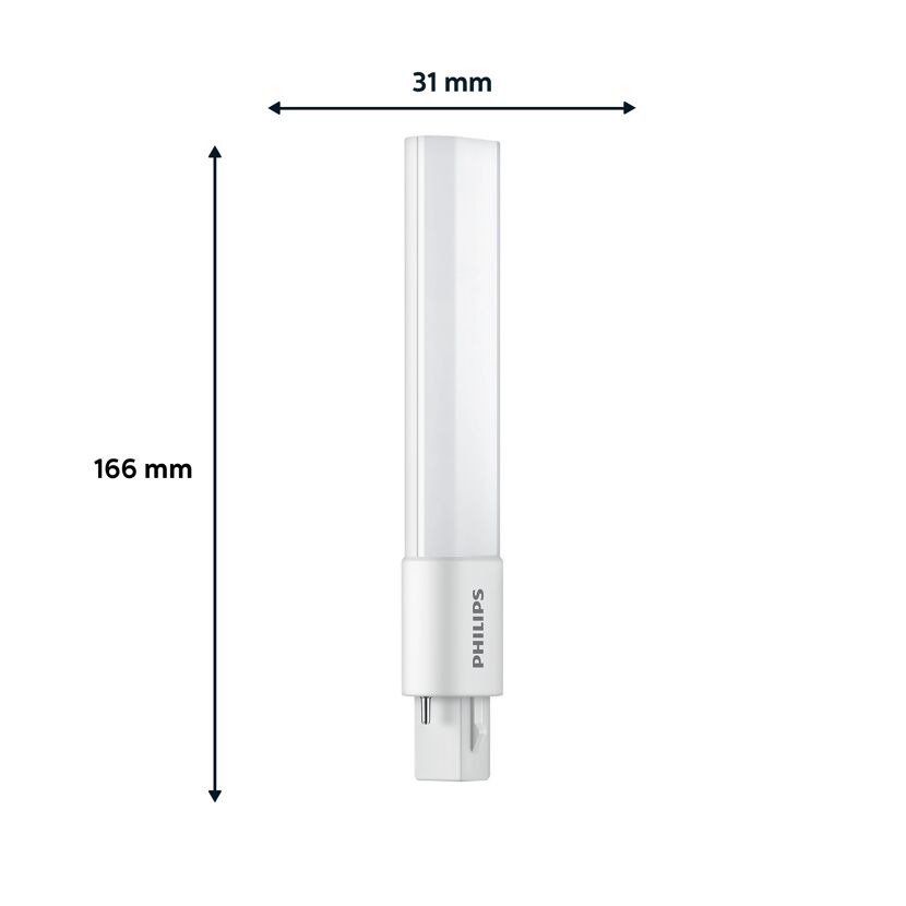 LED-Röhre 'CorePro' PLS 16,6 cm G23 5 W 520 lm warmweiß 3000 K